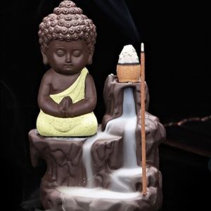 Buddha Backflow Incense Cone & Sticks Holder